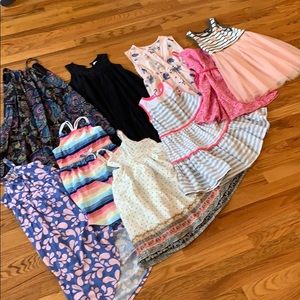 Bundle of 9 Girls Dresses Size 5T